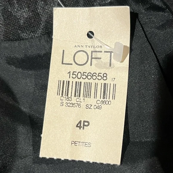 NWT ANN TAYLOR LOFT Black Leopard
Tuxedo Jacket Blazer Size 4 Petite Che… - Picture 10 of 12